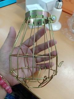 Lồng chụp và đuôi sứ bảo vệ đèn .