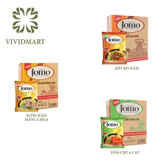 Mì Khoai Tây Jomo 03 Vị: Xốt Bò Hầm, Sườn Hầm Măng Chua, Tôm Chua Cay - Gói 80gr - Gấu Đỏ