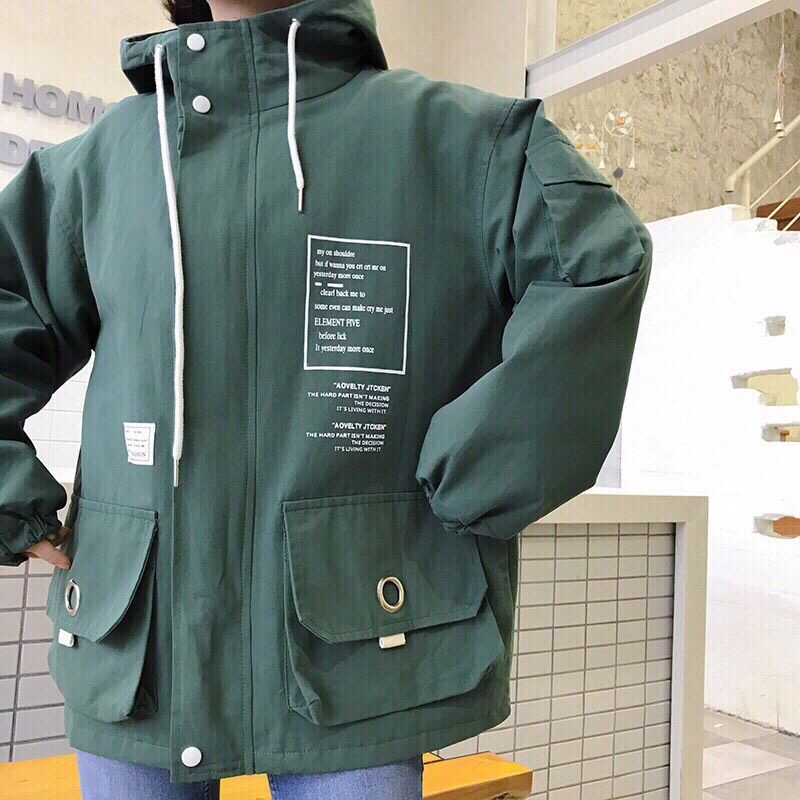 Áo Khoác Kaki Hộp Nam Nữ Hình Thật Có TÚI Hàng Bao Đẹp, Bao Chất FORM 70KG