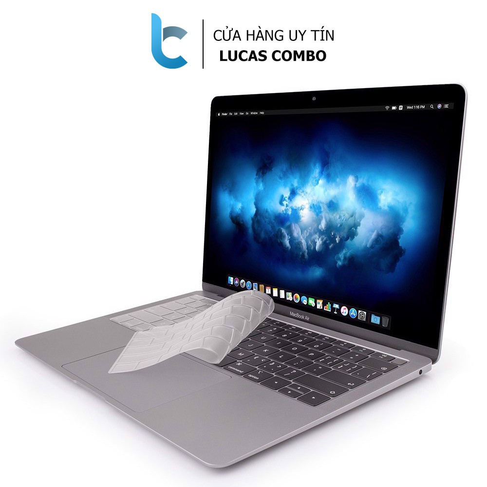 Lót phím trong suốt TPU bảo vệ bàn phím Macbook chống bụi bẩn, chống nước, không che đèn bàn phím