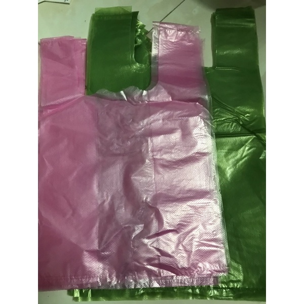 Túi Nylon Xốp Hai Quai Hồng Gai 2kg và Xanh Gai 3kg Đựng Đồ Hàng Hóa Sử Dụng Một Lần An Toàn