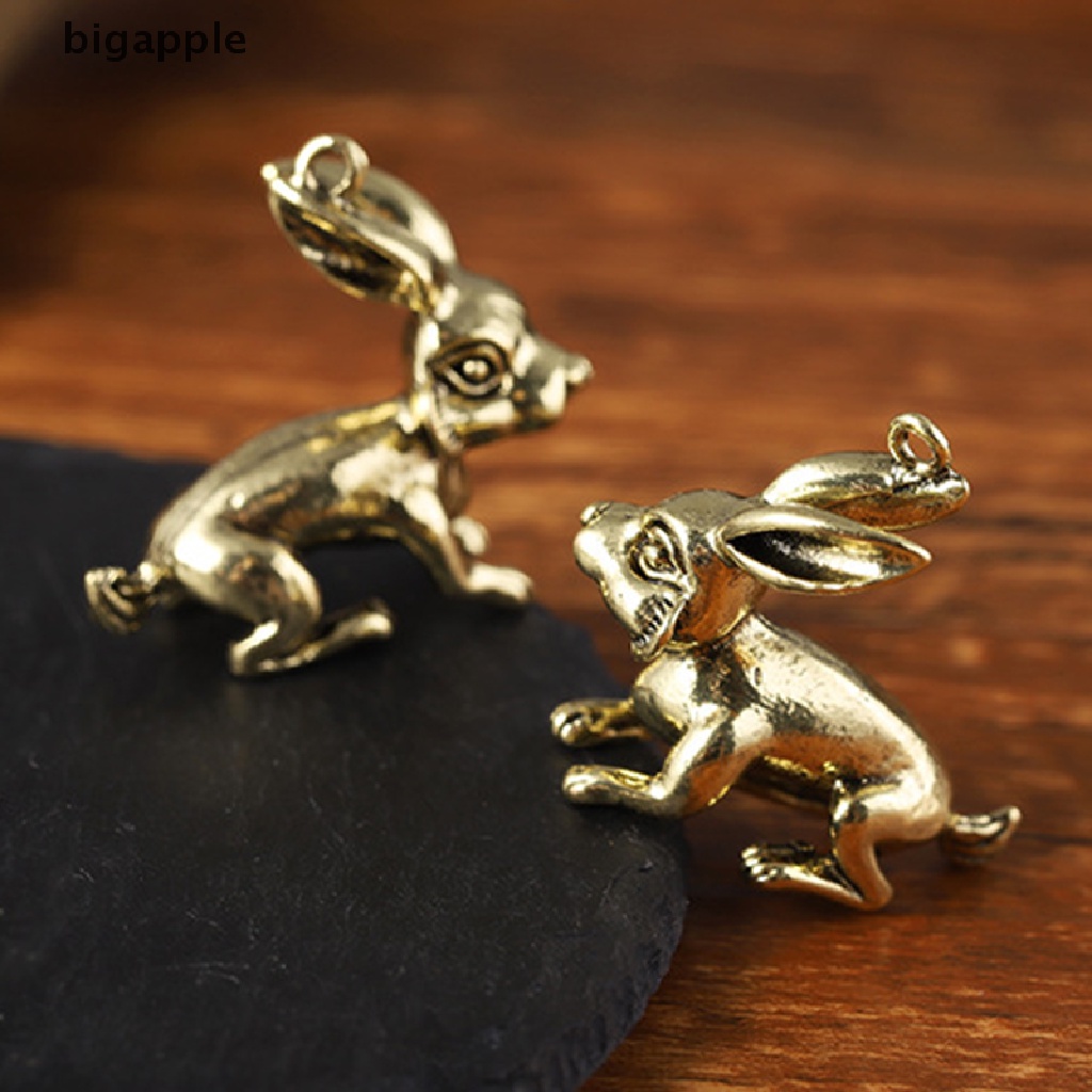 bigapple Vintage solid Imitation Brass handmade craft Zodiac animal ornament Keychain RDG