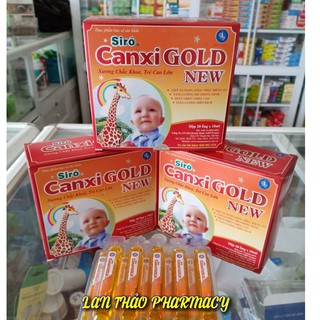 SIRO CANXI GOLD NEW GP HỘP 20 ỐNG GIÚP BÉ ĂN NGON XƯƠNG CHẮC KHỎE