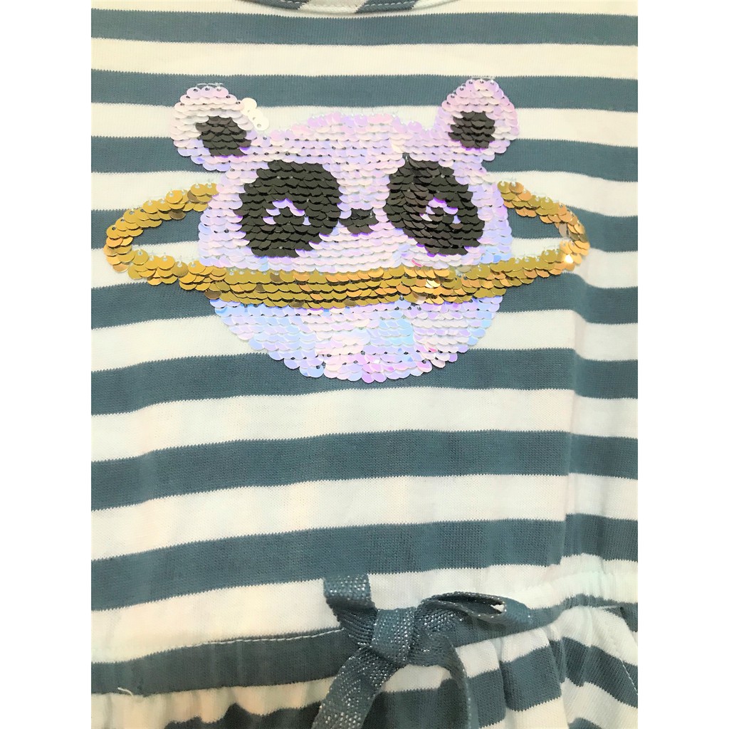 Đầm Cat & Jack xuất khẩu cho bé gái 5t hình gấu Panda