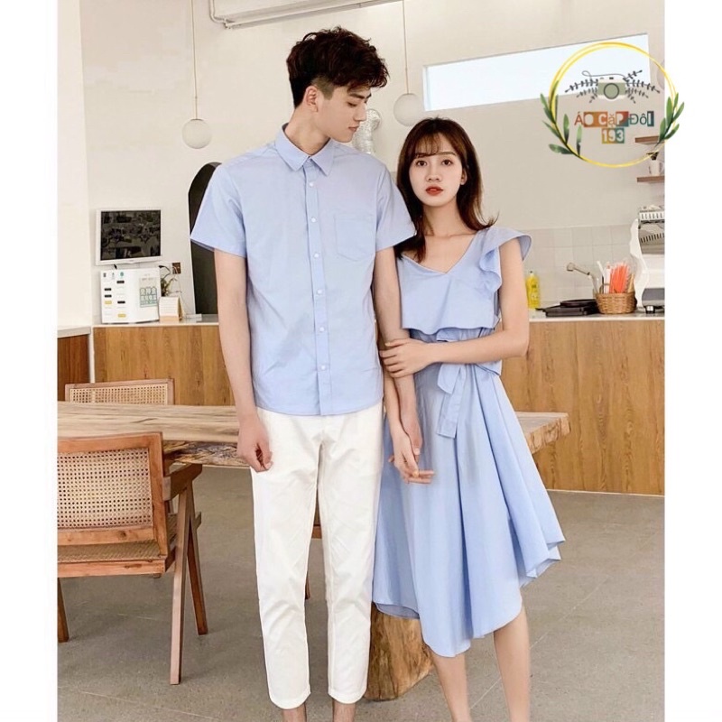 Set váy áo thắt eo vạt ngắn dài cách điệu