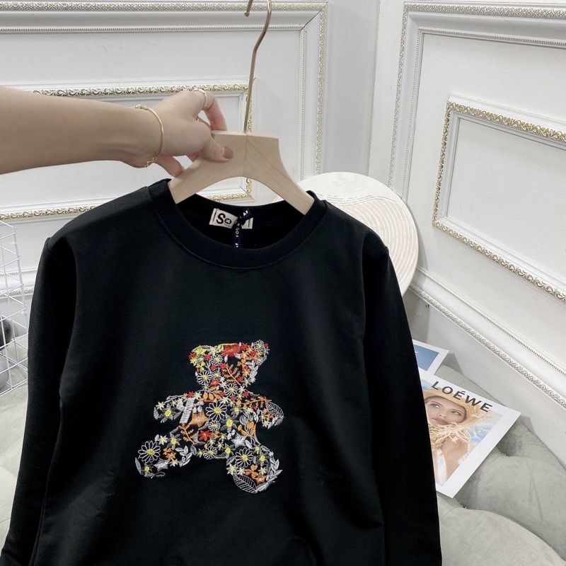 Bộ thể thao gấu hoa Set bộ thêu gấu màu siêu đẹp