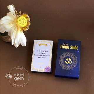 Bộ bài Trong Suốt - Lời khuyên trí tuệ mỗi ngày {tặng kèm vòng tay bồ đề kim cang}