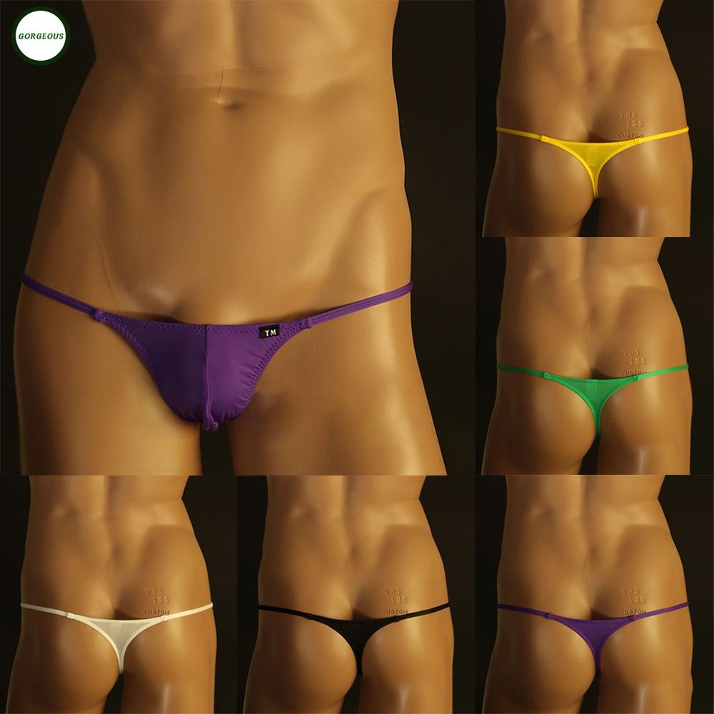 GORGEOUS~Mens G-String Underwear T-Back Briefs Sexy Micro Low-rise Bikini Pouch-Pants