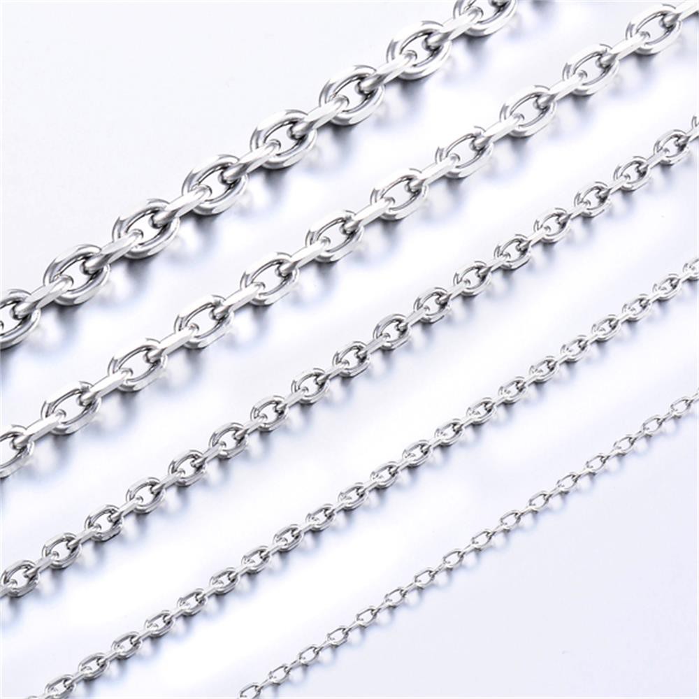 Vòng Cổ Choker Bằng Thép Không Gỉ 1.3mm / 1.6mm / 2mm / 3mm / 4mm