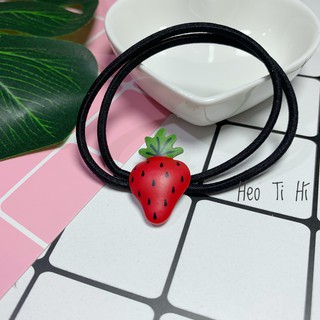 [ẢNH THẬT] Cột tóc hình thú và hoa quả
