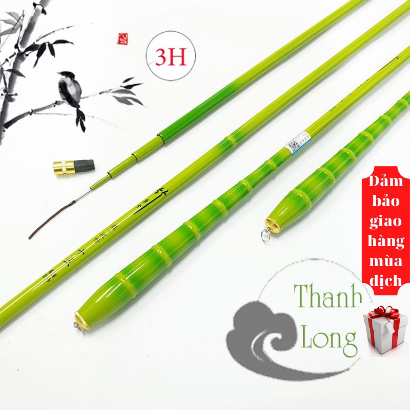 Cần câu tay, đơn , đài Thanh long 3H câu cá rô, diếc, chép nhiều độ dài 2m7-3m6-3m9-4m5-5m4-6m3 CĐ-6