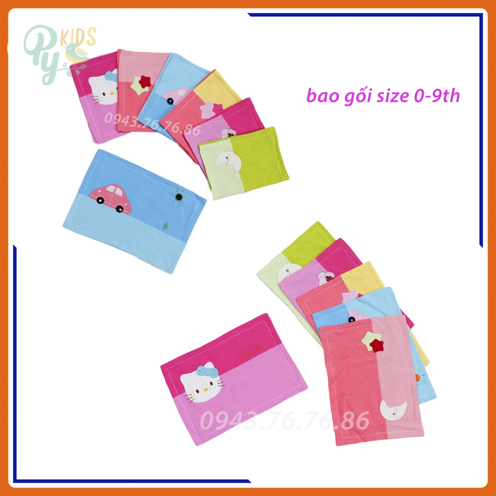 Gối nằm thảo dược Bella hình thêu đắp cho bé có 2 size từ sơ sinh - 2 tuổi
