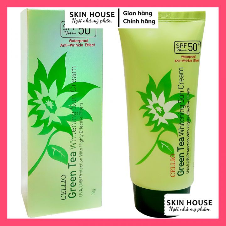 Kem chống nắng CELLIO SPF 50 PA++ Chống tia UV, Dưỡng Trắng Hiệu Quả