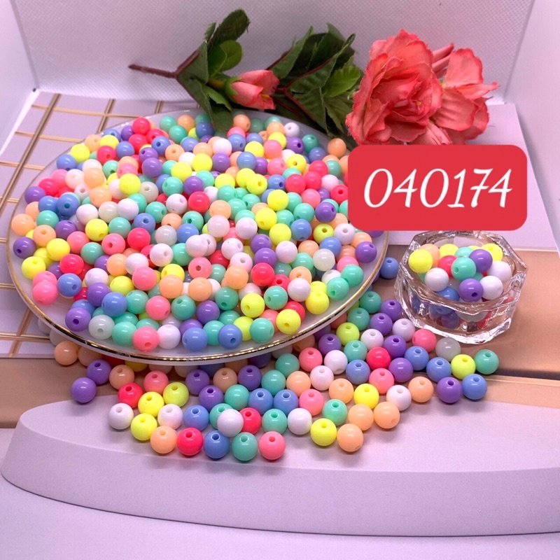 40 đến 105 hạt cừờm  bóng 10gr xâu vòng cổ vòng tay 6mm và 8mm đẹp như ảnh 100% shop chụp