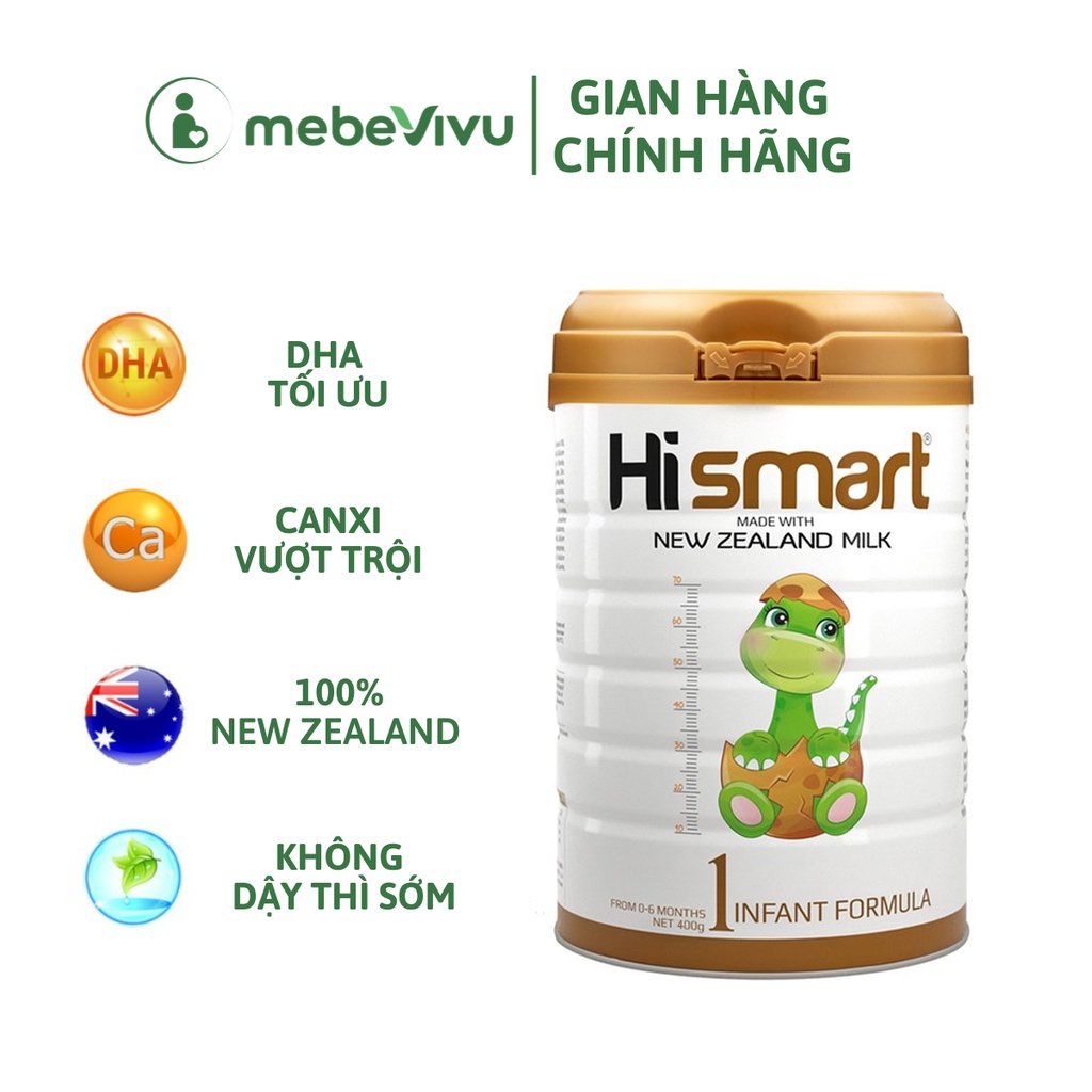 Sữa bột Hismart số 1_Cho bé từ 0-6 tháng tuổi - xuất xứ 100% New Zeland - 400g
