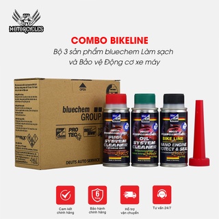 Combo Bộ 3 Sản Phẩm Bluechem Làm Sạch Và Bảo Vệ Động Cơ Xe