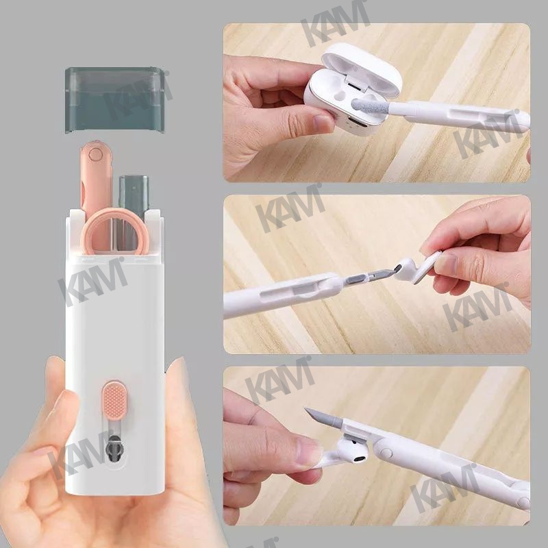 Bộ Dụng Cụ Vệ Sinh Bàn Phím Máy Tính / Màn Hình 7 Trong 1 Tiện Dụng