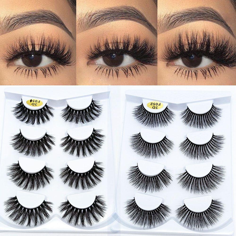 Lông Mi Giả 3D Dài Tự Nhiên Trang Điểm Cho Nữ