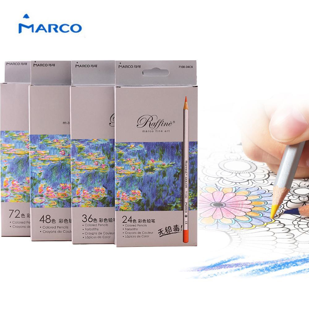Chì màu khô Marco Raffine 36 màu hộp giấy chính hãng