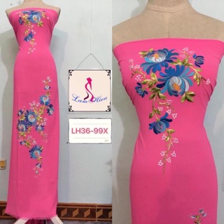 Vải áo dài thêu LH36