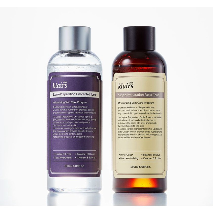 Toner Dear Klairs Supple Preparation Facial Toner Cân Bằng pH & Dưỡng Ẩm Sâu - 1989Store Phân Phối C