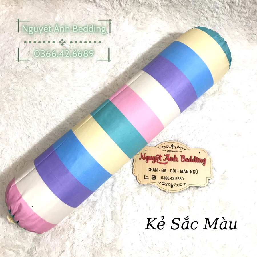 ⚜️ Vỏ gối ôm, áo gối cotton 30x100cm mẫu Cá voi xanh - Nhiều mẫu tự chọn