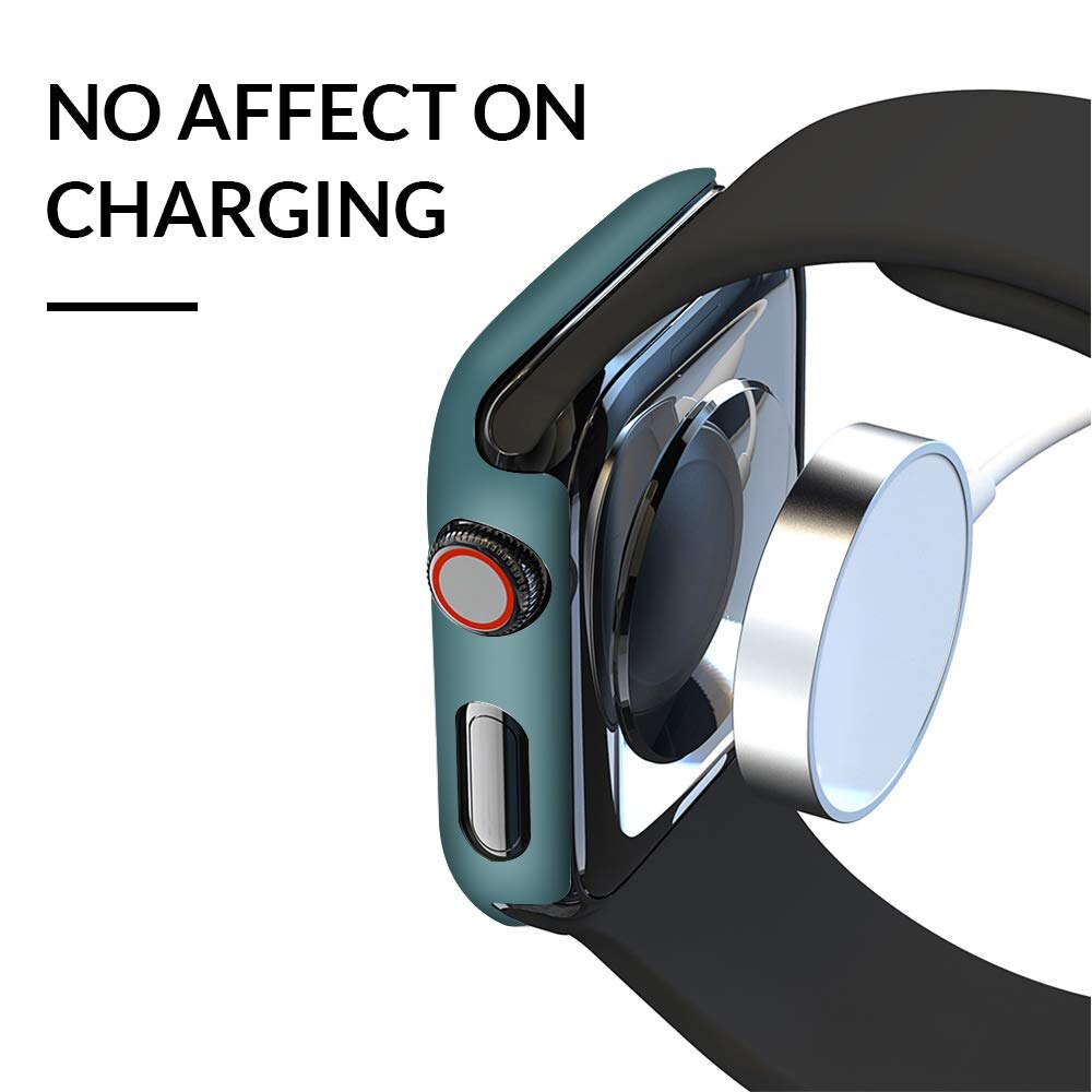 Vỏ Bảo Vệ Mặt Đồng Hồ Apple Watch 1 2 3 4 5 6se 38 4042 44mm Kèm Kính Cường Lực 2 Trong 1