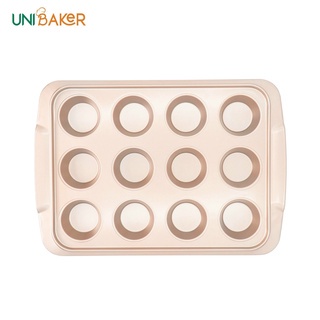 Khuôn nướng bánh Cupcake 6 ô, 12 ô Unibaker chống dính cao cấp - ebep247
