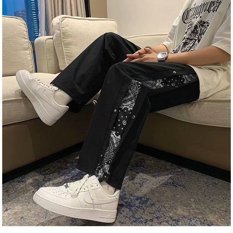 Quần dài ống rộng phong cách hiphop thời trang cá tính cho nam