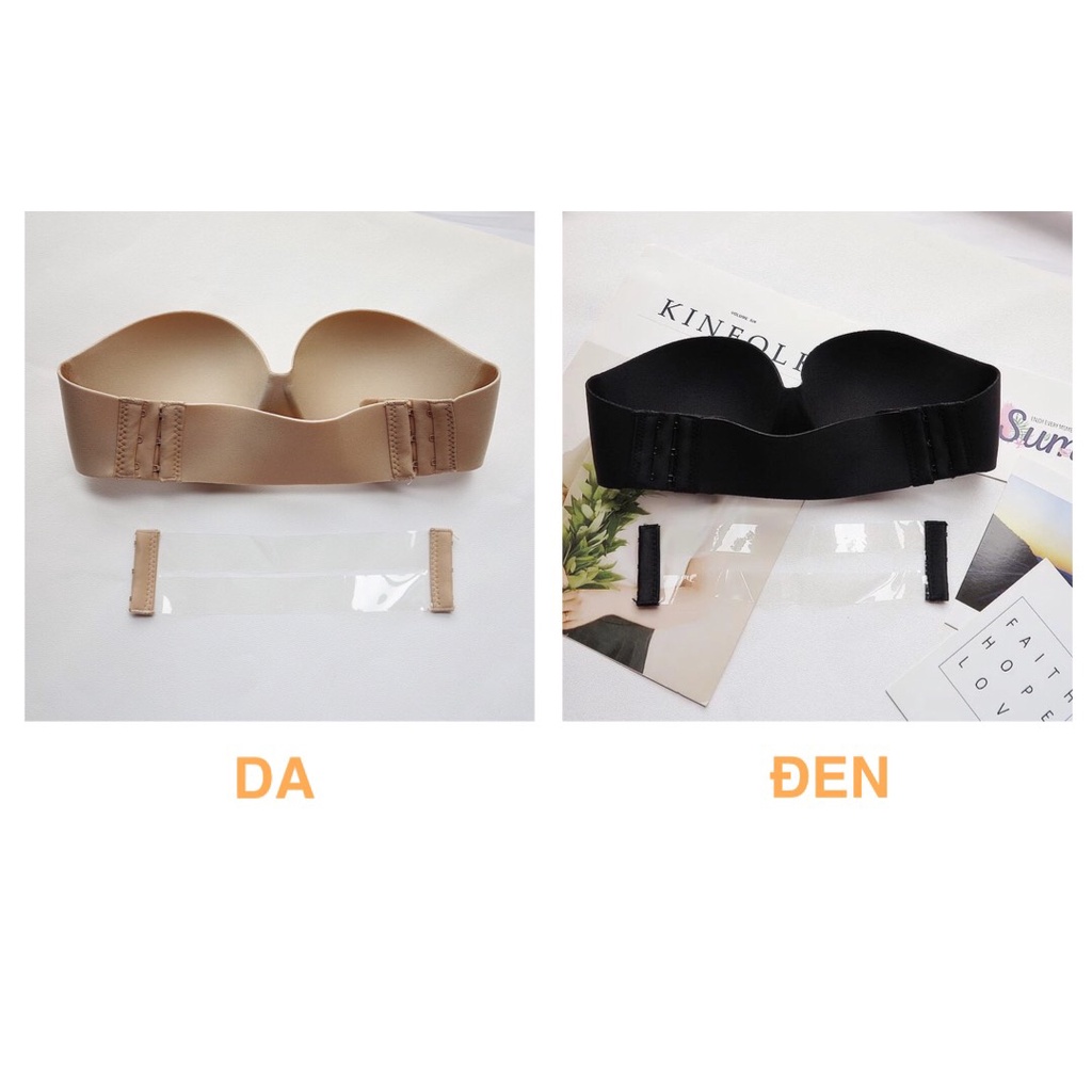 Áo lót nữ không dây chống tụt quả ngang nâng ngực, áo ngực su đúc CAO CẤP siêu quyến rũ AL218