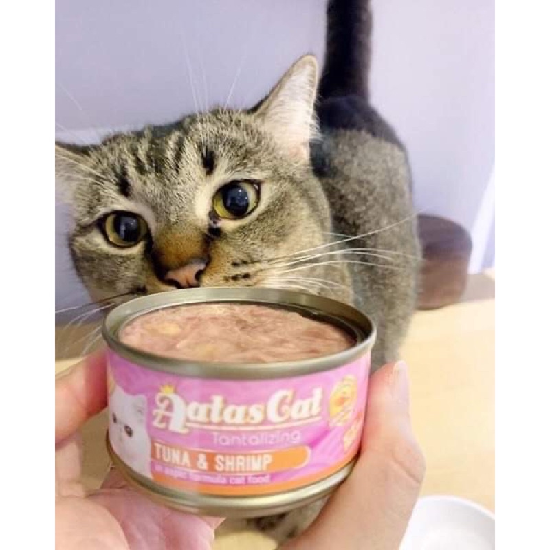 [Mã PET50K giảm Giảm 10% - Tối đa 50K đơn từ 250K] Pate Lon Cao Cấp Aatas Cat Tantalizing Tuna 80G - Hàng Nhập Khẩu