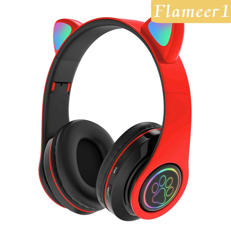 Tai Nghe Bluetooth 5.0 Không Dây Thiết Kế Hình Tai Mèo Dễ Thương