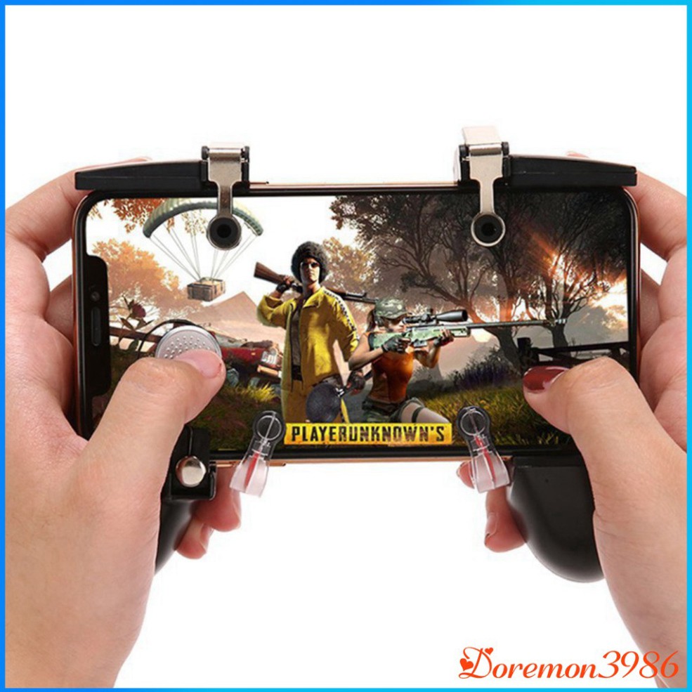 [FREE SHIP] Tay Cầm Chơi Game PUBG ROS Liên Quân Freefire MV Pro 6 in 1 HOT 2019