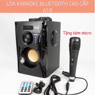 Loa kẹo kéo, Loa Bluetooth A18 - Loa Bluetooth Karaoke - Pin trâu - Bass trầm cực chất - Bảo Hành Chính Hãng toàn quốc