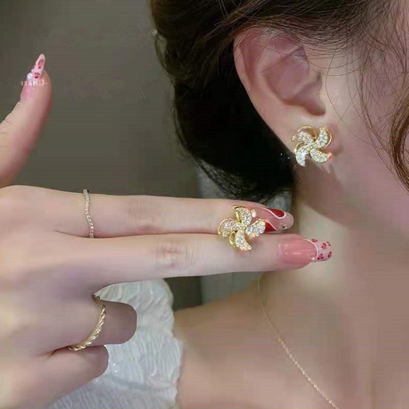 Vòng cổ bạc 925 hình bông tuyết đính kim cương phong cách Hàn Quốc cho nữ