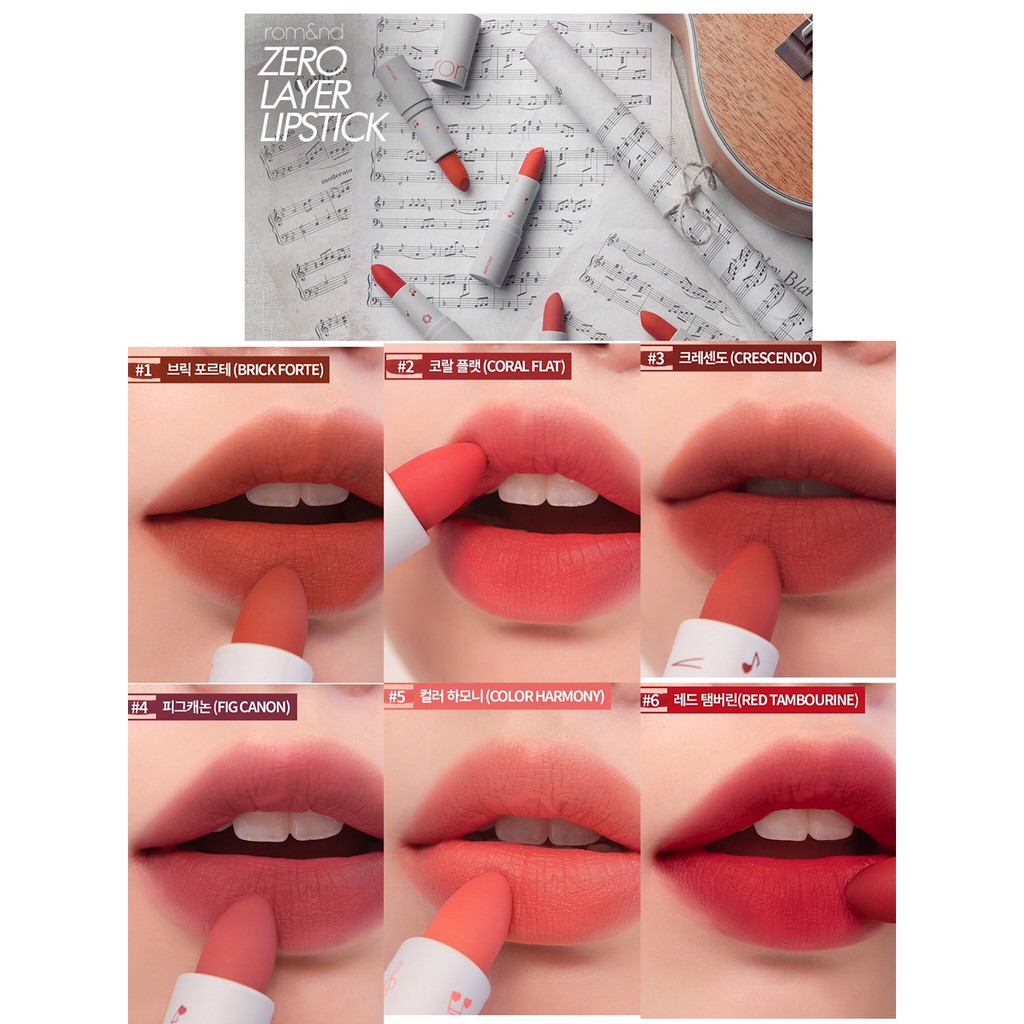 Son Thỏi Lì Romand Zero Layer Lipstick