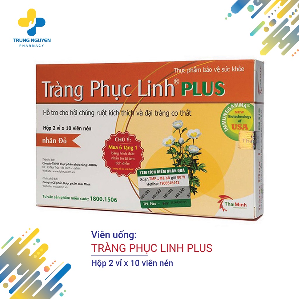 Tràng Phục Linh Plus (Hộp 2 vỉ x 10 viên nén)