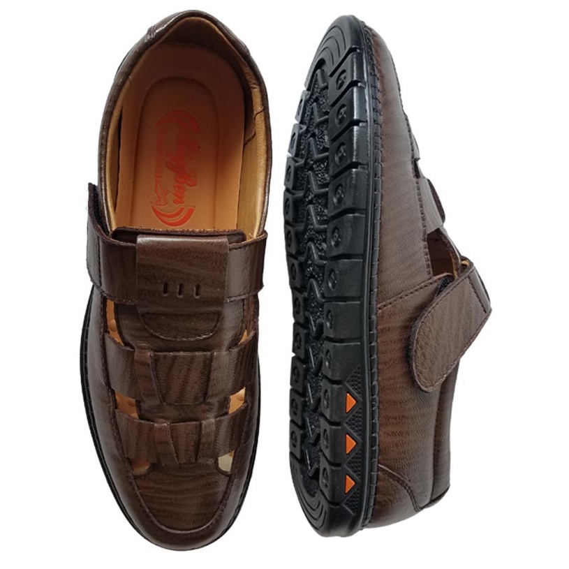 Giày Mọi Rọ Nam BIGBEN Da Bò Thật Cao Cấp GM128