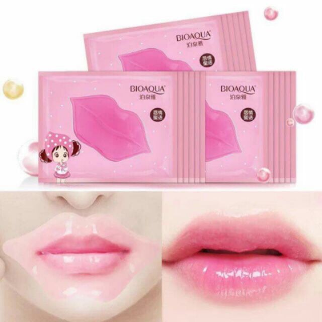 COMBO 50 MIẾNG Mặt nạ môi Bioaqua nội địa Trung - Mask môi cực tốt COMBO 50 MIẾNG