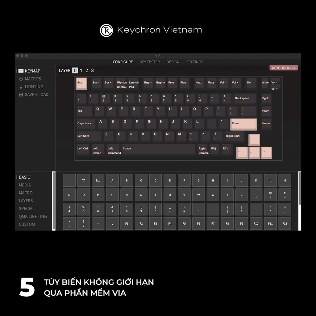 Kit bàn phím cơ Keychron V1