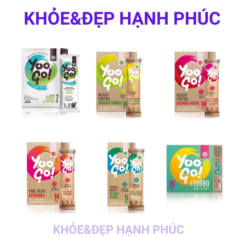 [ Bữa ăn táo chanh ]Thực phẩm dành cho chế độ ăn đặc biệt YOO GO WEIGHT CONTROL DRINK MIX APPLE &amp; LEMON – 14 gói