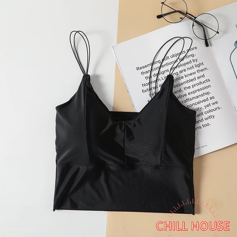 MẪU MỚI-Áo bra đúc su DÂY MẢNH croptop mã 115 - CHILLHOUSE