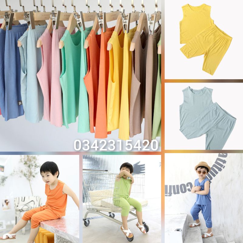 [MINKYMOM 2022] BỘ ĐỒ SÁT NÁCH QUẦN DÀI THUN TĂM LẠNH MINKY MOM QUẢNG CHÂU CHO BÉ