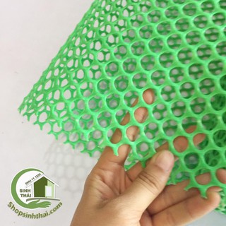 Lưới nhựa mắt cáo màu xanh lá cây - khổ 1,2m