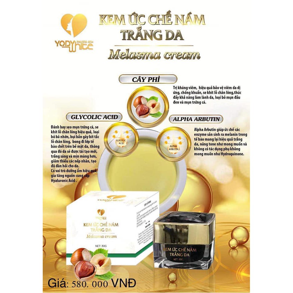 Kem ức chế nám trắng da Yody White Phương Anh | BigBuy360 - bigbuy360.vn