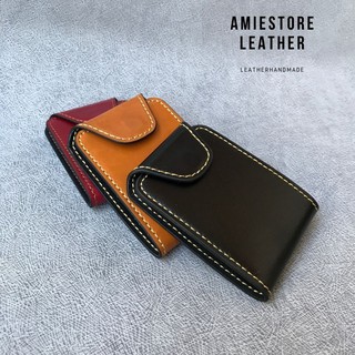 [ Rẻ Nhất ] Ví Sen Da Bò - Da Pullup Màu Olive - Ví Da Mini