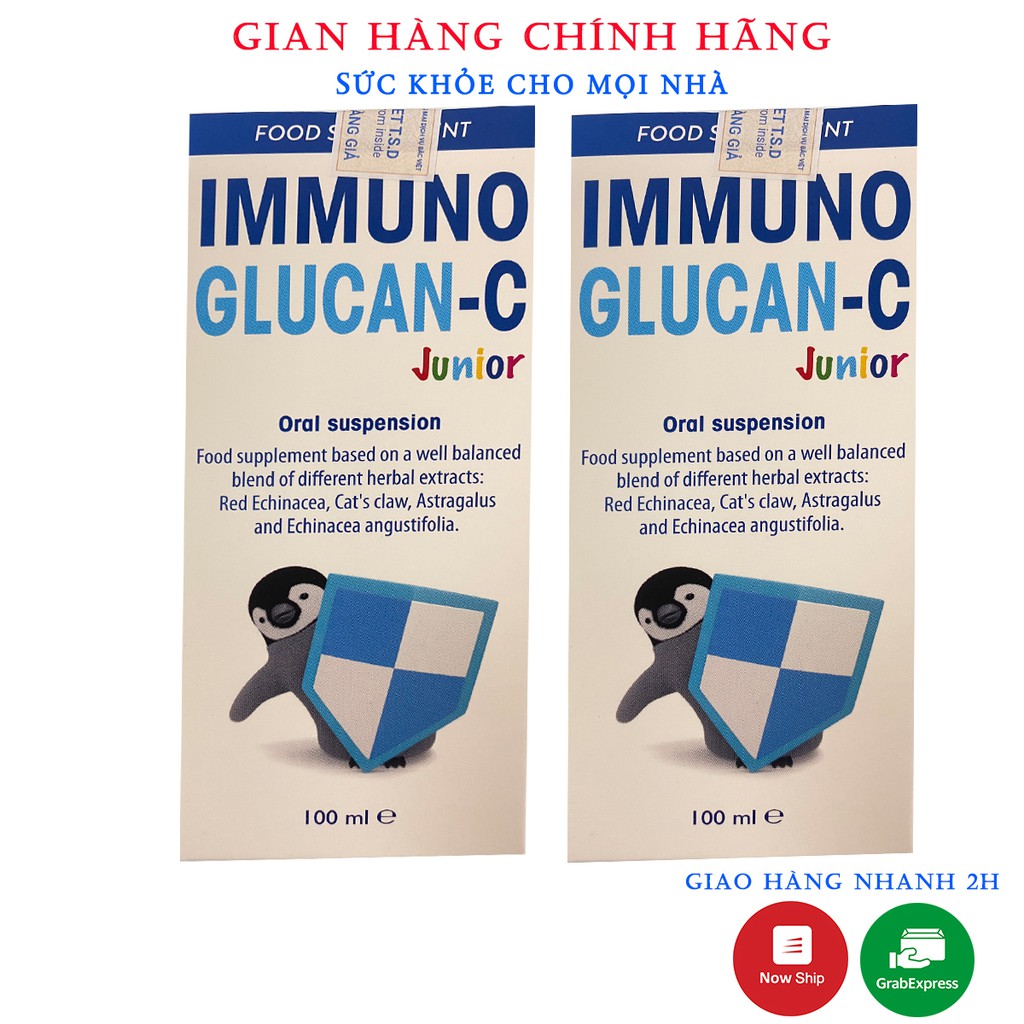 Immuno Glucan-C.Tăng Cường Sức Đề Kháng,Hệ Miễn Dịch Giúp Bé Hết Ốm Vặt