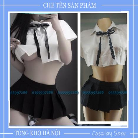 Cosplay Nữ Sinh Sexy Bộ Đồ ngủ Cosplay Anime Học Sinh Nhật Bản Gồm Áo Croptop Và Váy Ngủ Sexy - NS001 TKVN | BigBuy360 - bigbuy360.vn