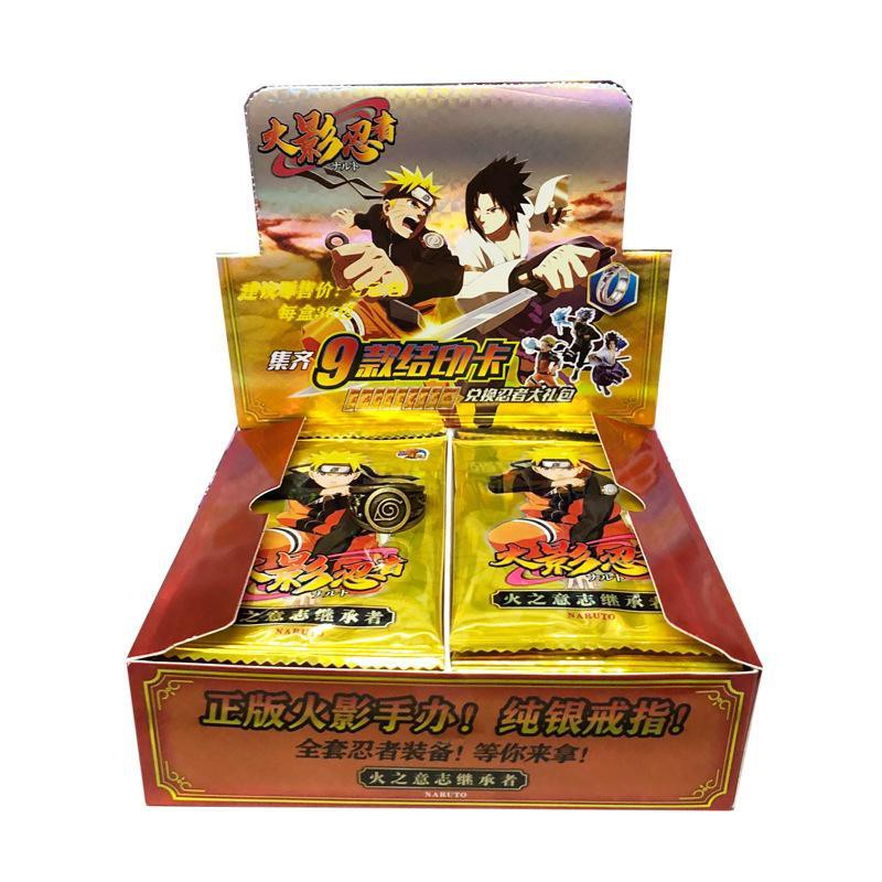 (FULL BOX M15) Hộp ảnh thẻ Naruto card ảnh in hình anime chibi quay gacha