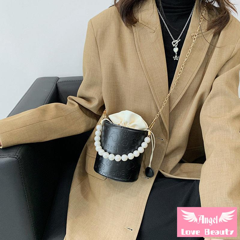 [Bán Chạy] ~ Túi Đeo Vai Một Dây Xích Ngọc Trai Phong Cách Mới Mùa Thu 2022 Hợp Thời Trang Cho Nữ Bán Chạy